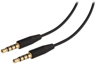 Goobay TRRS 4pin 3,5 mm han til 3,5 mm han hovedtelefonkabel, 1,5 m