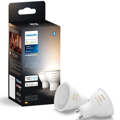 Philips Hue White Ambiance GU10 400lm 2-pak