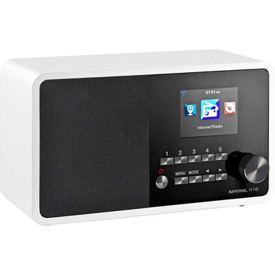 imperial i110 Wi-Fi-internetradio, jossa on mediasoitin Valkoinen