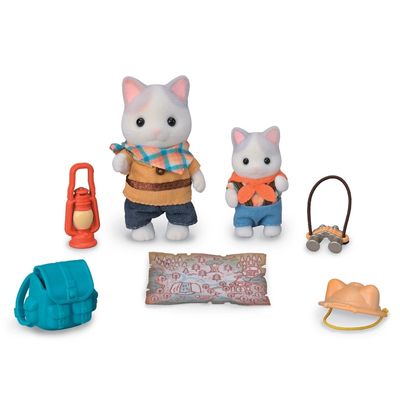 Sylvanian Families Spændende opdagelsessæt - Latte Cat Brother & Baby (5763)