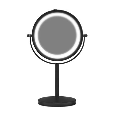 Gillian Jones Bordspeil med sterkt LED-lys - matt svart