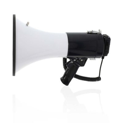 Nedis megafon | Maksimal rekkevidde: 1500 m | Maksimal volumkontroll: 120 dB | Avtagbar Mikrofon | Innebygd sirene | Bluetooth® | Opptaksfunksjonalite