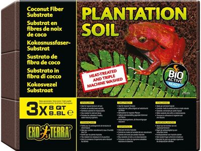 Exoterra Plantation Soil 3 X 8,8L Tropiskt substrat - (222.5091)