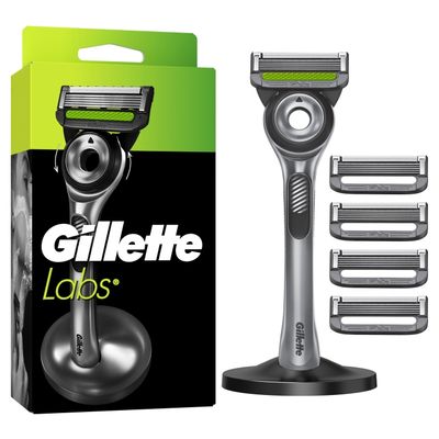 Gillette GilletteLabs med eksfolierende barberhøvel for menn - grønn/sort