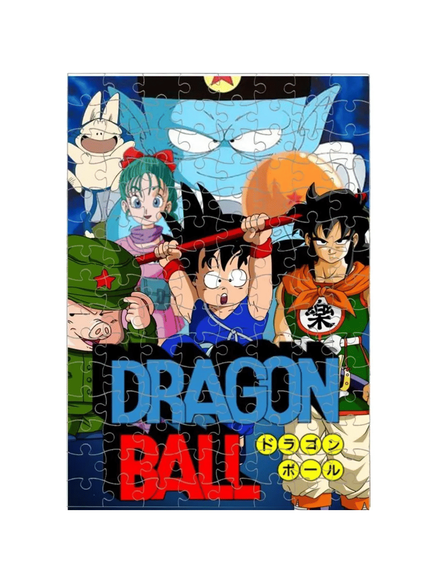 Rompecabezas de madera MDF Rompecabezas Dragon Ball Clásico Goku y Amigos de Madera MDF - 150 piezas corte láser