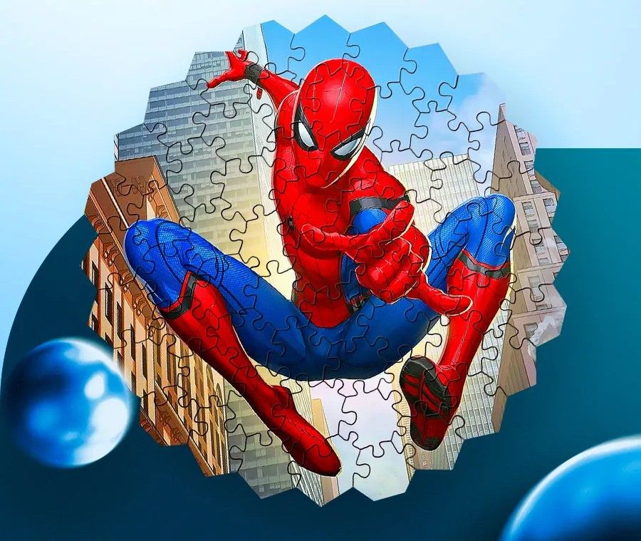 Rompecabezas de madera MDF Rompecabezas Spider-Man Héroe Arácnido de Madera MDF - 150 piezas corte láser