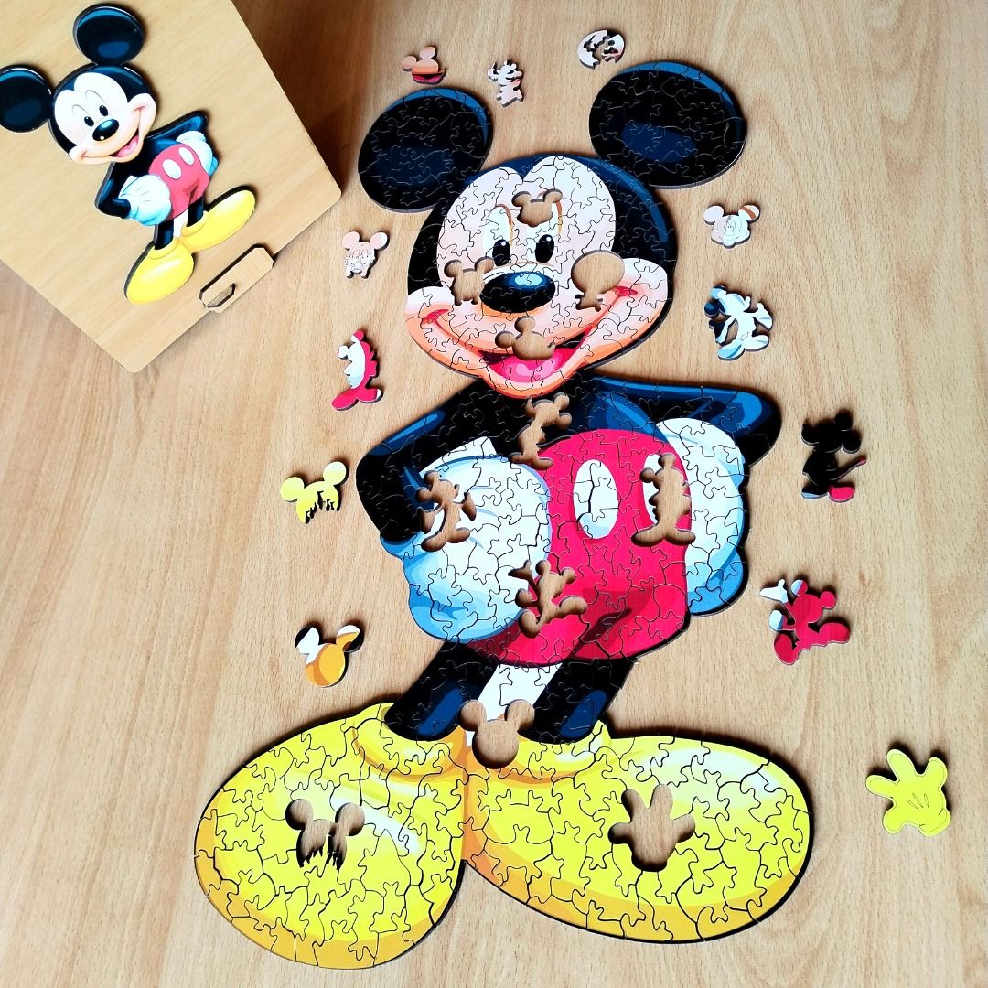 Rompecabezas de madera MDF Rompecabezas micky mouse - 150 piezas corte láser