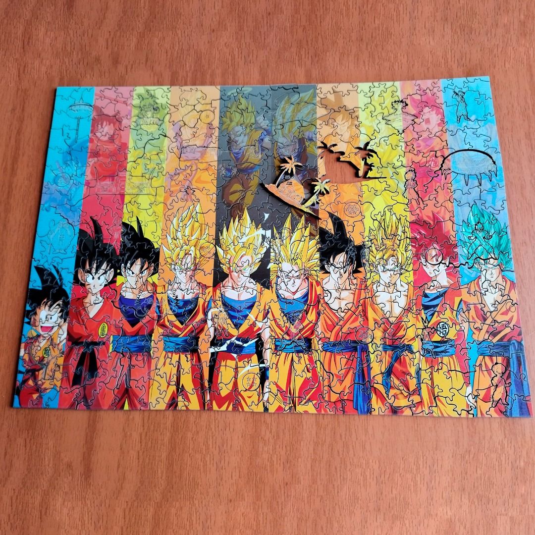 Rompecabezas de madera MDF Rompecabezas Dragon ball z Goku - 150 piezas corte láser