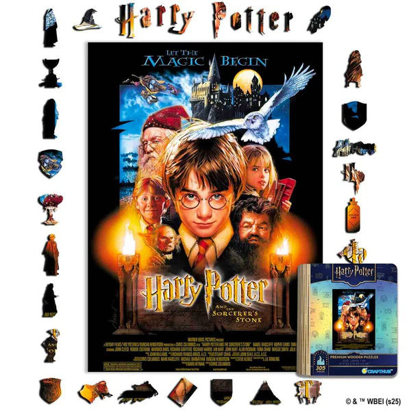 Rompecabezas de madera MDF Harry Potter y la Piedra Filosofal - 300 piezas corte láser