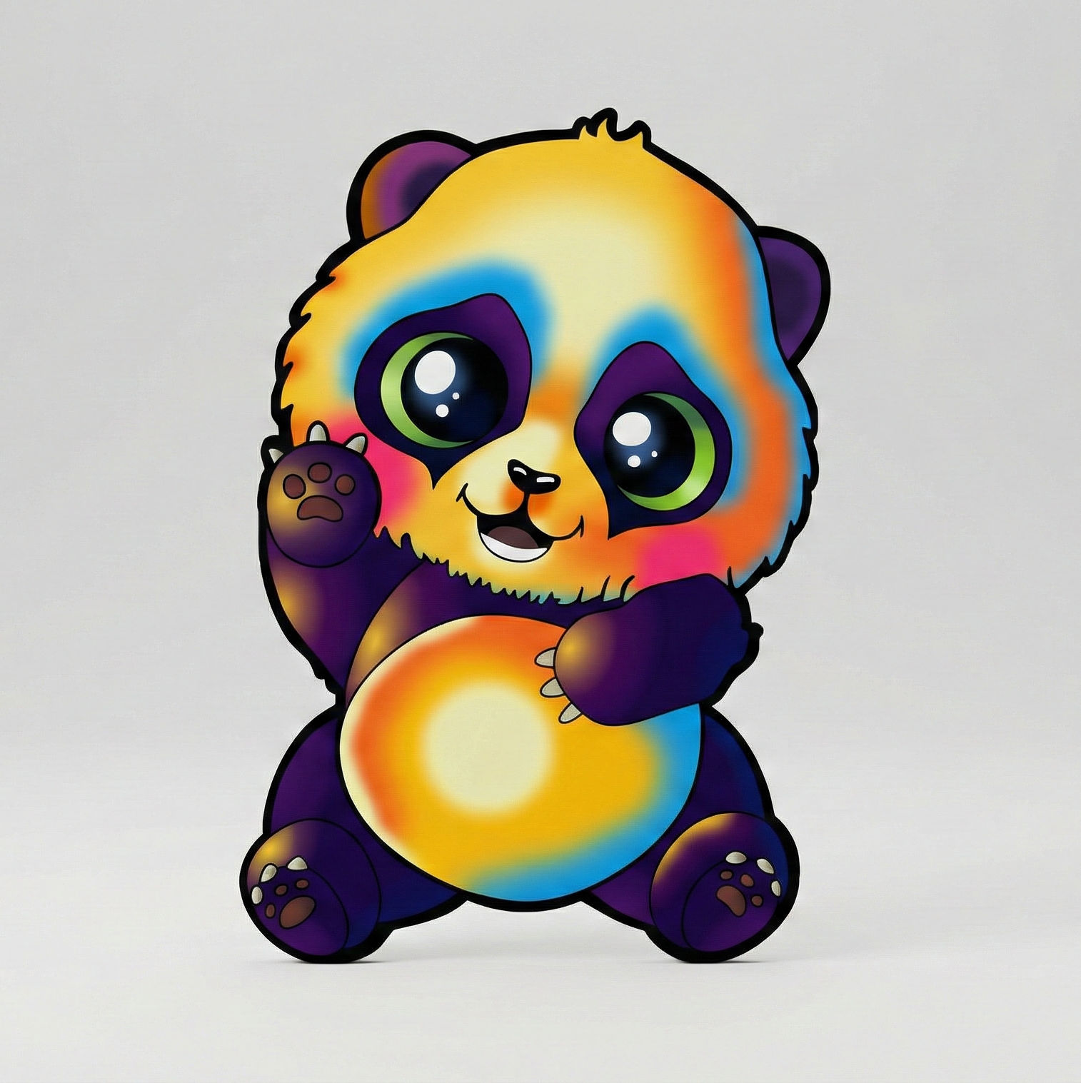Rompecabezas de madera MDF Bebé panda - 150 piezas corte láser