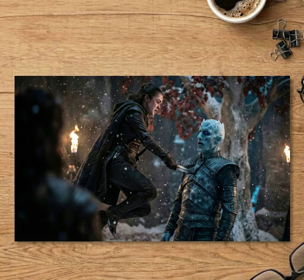 Rompecabezas de madera MDF Arya Stark - Juego de Tronos - 150 piezas corte láser