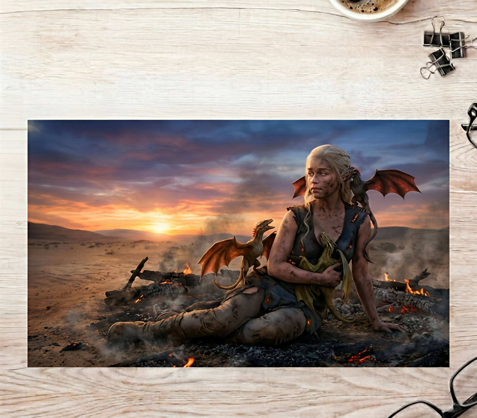 Rompecabezas de madera MDF Daenerys Targaryen - Juego de Tronos - 150 piezas corte láser