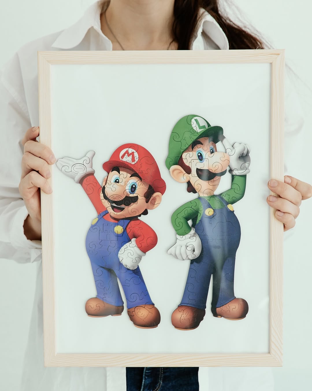 Mario y Luigi - Nintendo - Vista 2 rompecabezas madera MDF