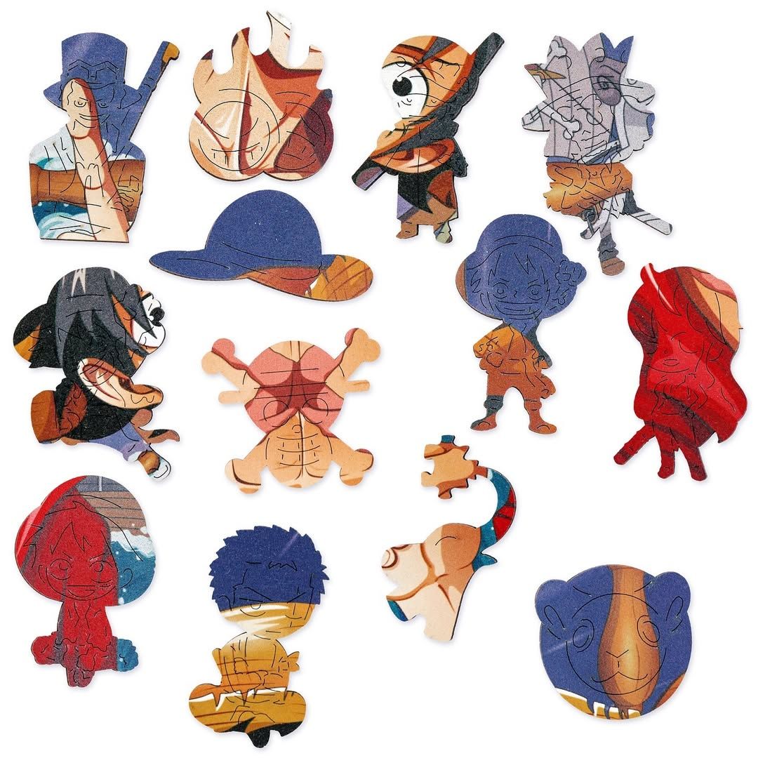 Luffy: El Tesoro del Rey - Vista 3 rompecabezas madera MDF