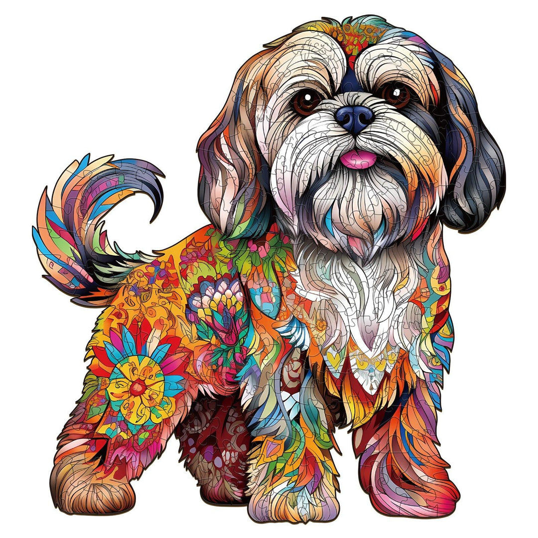 Puzzle de Madera de Perro Shih Tzu - Vista 2 rompecabezas madera MDF