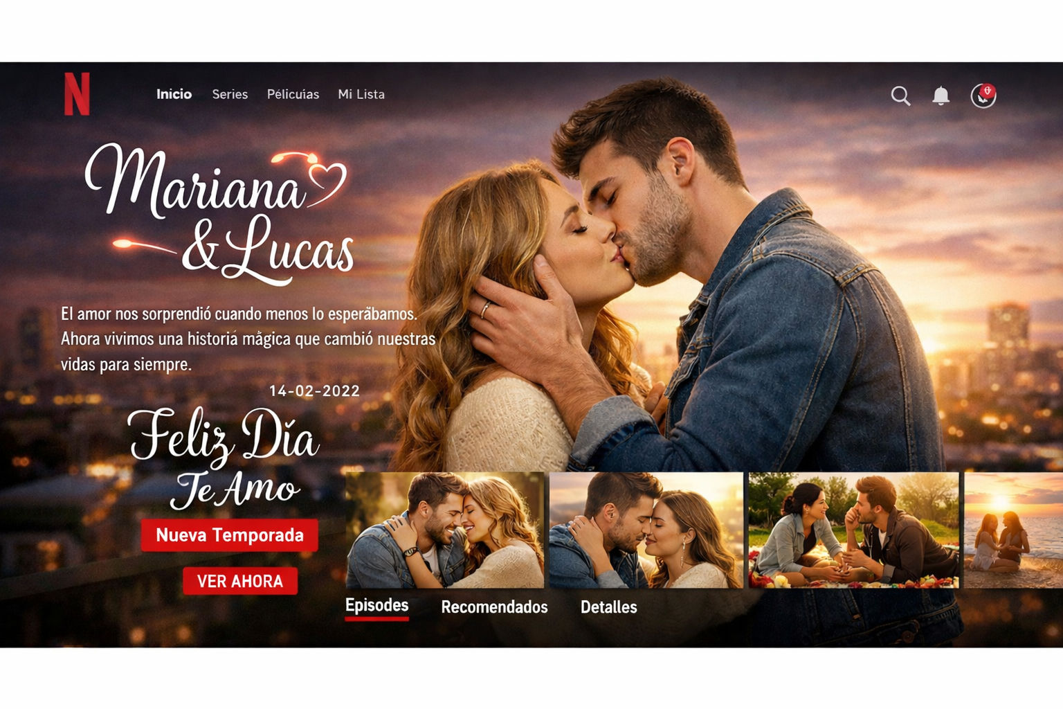 Rompecabezas de madera MDF Rompecabezas Netflix Personalizado: Convierte tu Historia en una "Nueva Temporada" - 200 piezas corte láser