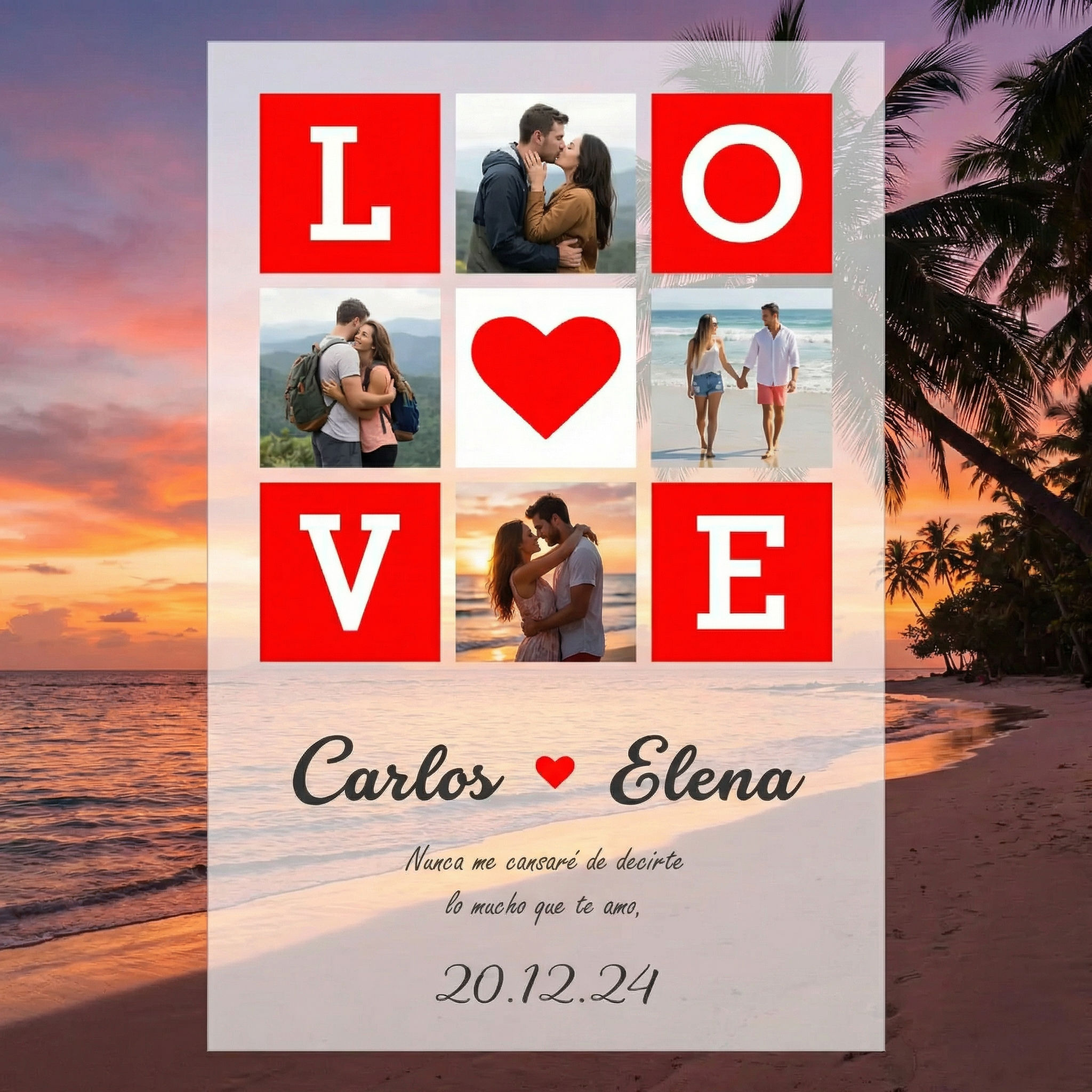 Rompecabezas de madera MDF Rompecabezas Personalizado LOVE con Fotos y Texto – El Regalo Más Romántico para San Valentín y Aniversarios en Perú - 200 piezas corte láser