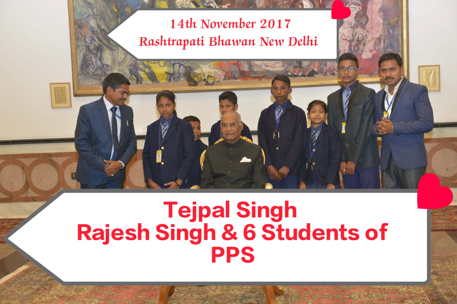 Honoured at Rashtrapati Bhavan for Excellence in Education and Student Leadership