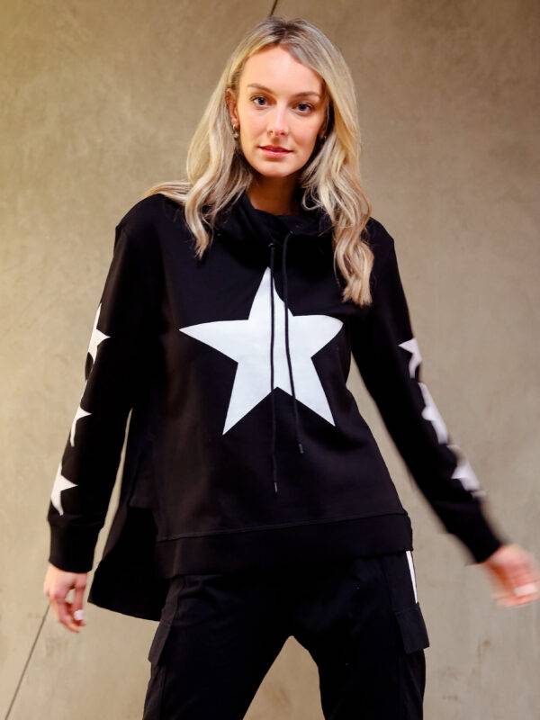 3rd Story Clothing Star Funnel Sweater Black Black