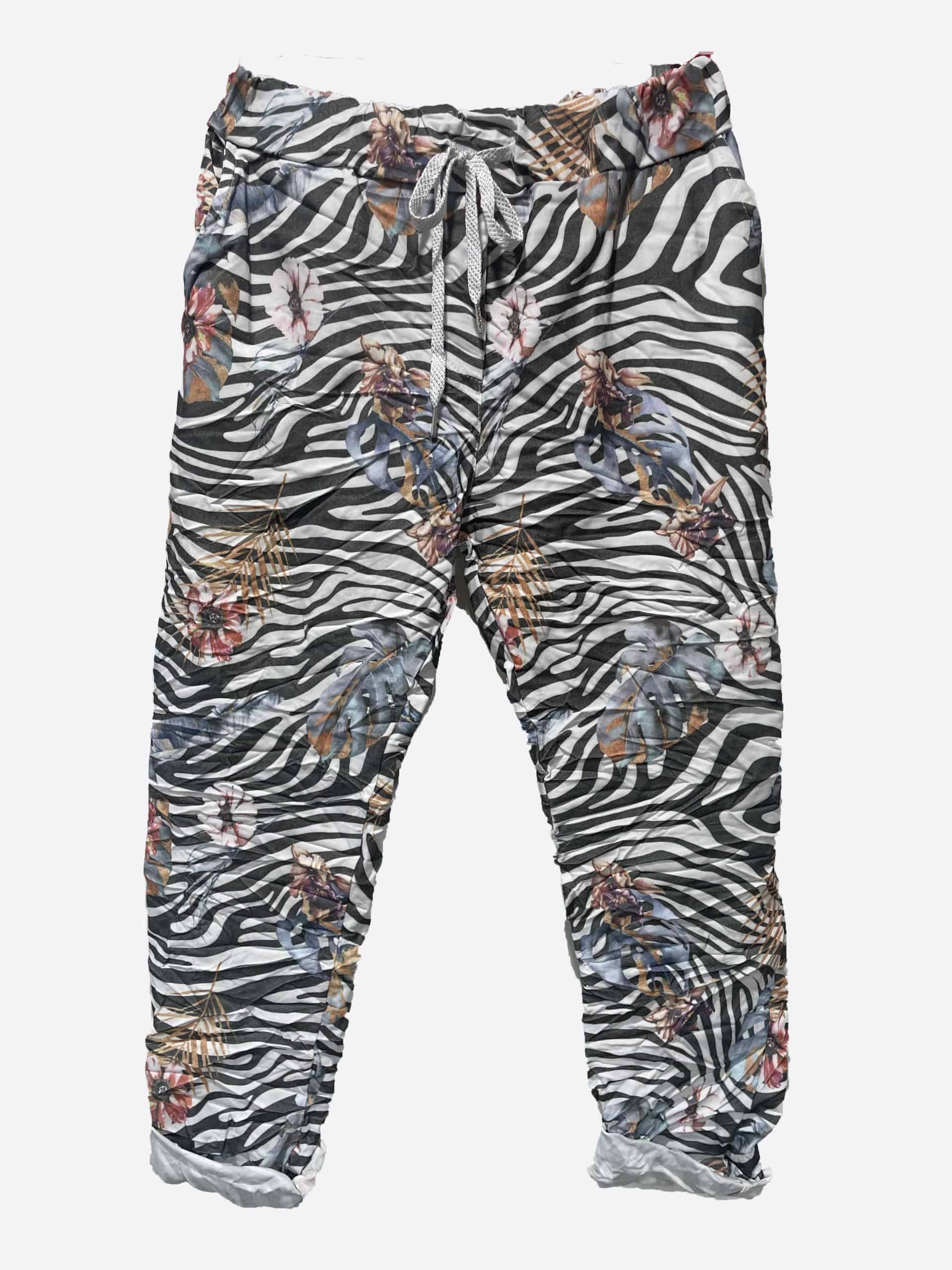 Tropical Pants - Black - La Strada - Florence Store