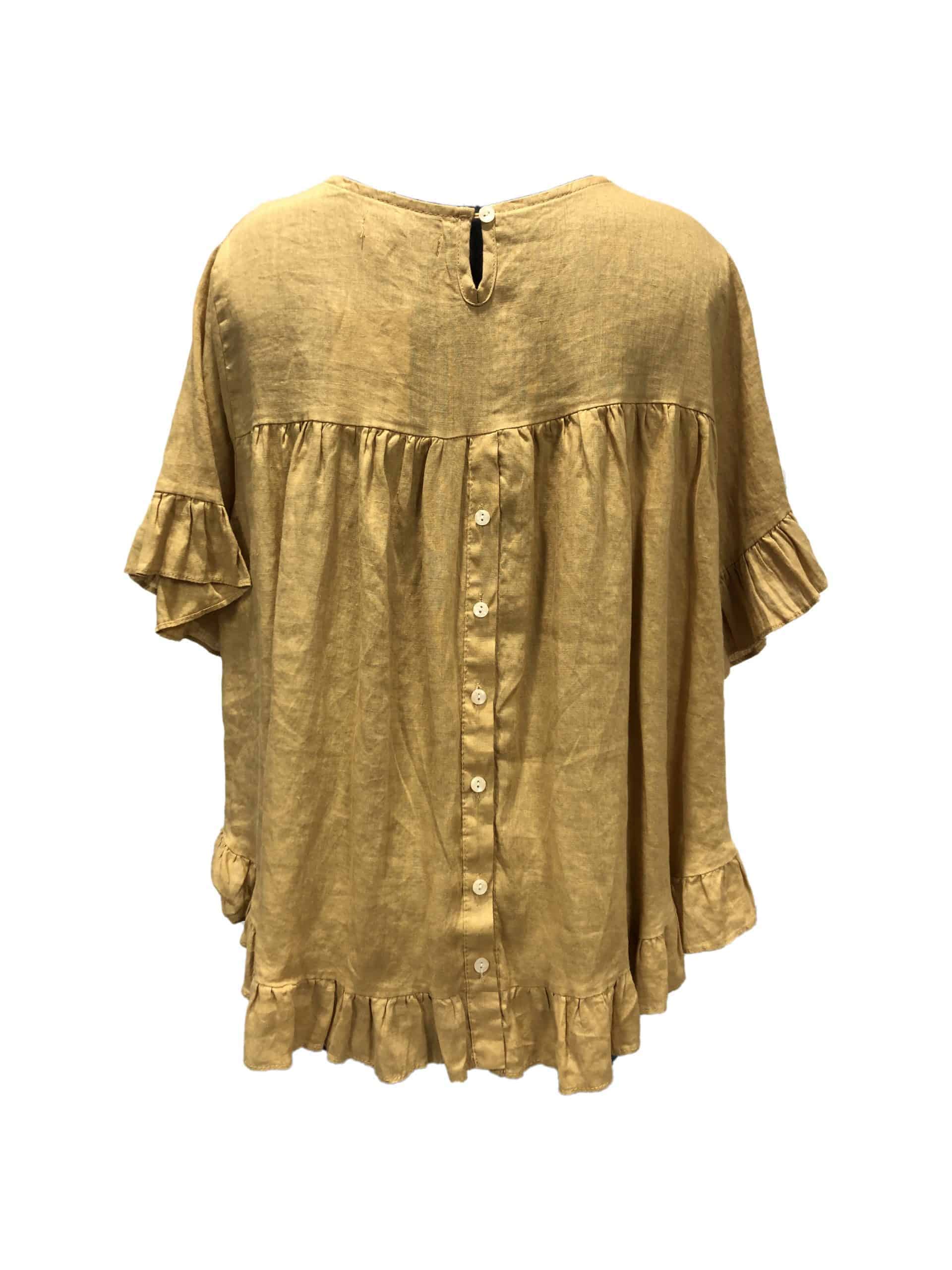 Linen Ruffle Top - Florence Store - Women's Boutique Fashion - Online ...