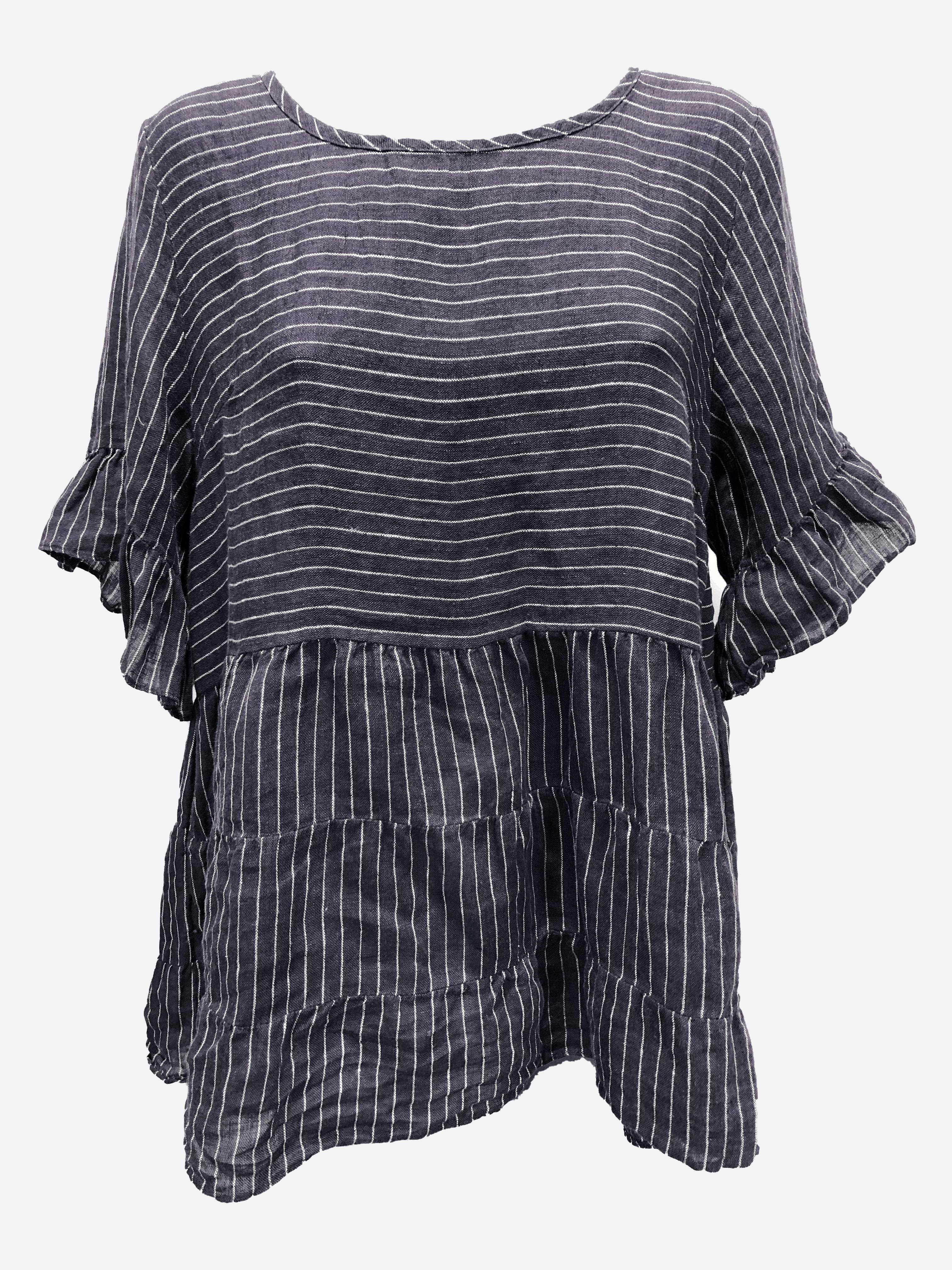 Striped Linen Top - Florence Store - Women's Boutique Fashion - Online ...