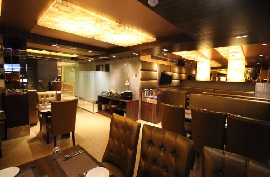 Interior Decor of Golden Restro Bar