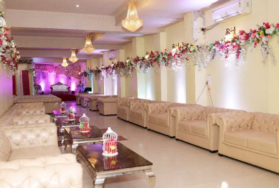 Interior Decor of Saffron Banquet By City Stay