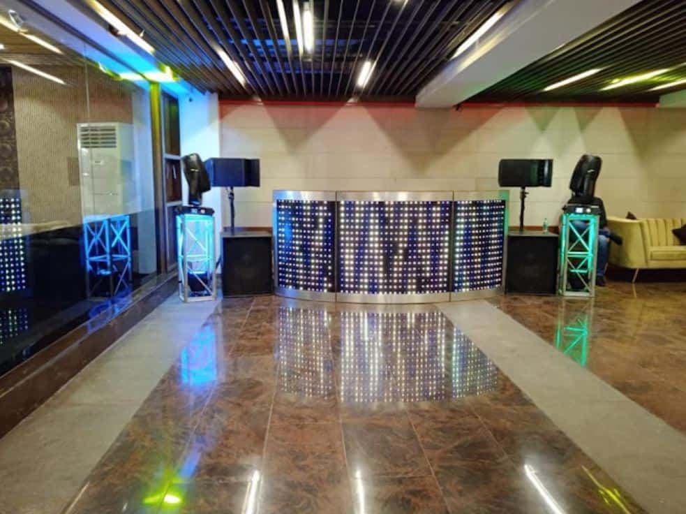 Interior of Meraki Banquet Malviya Nagar