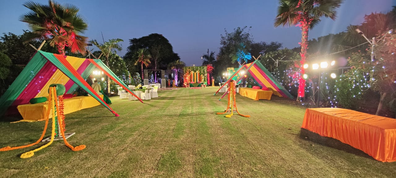 Outdoor Sitting Arrangement at Arora Farm