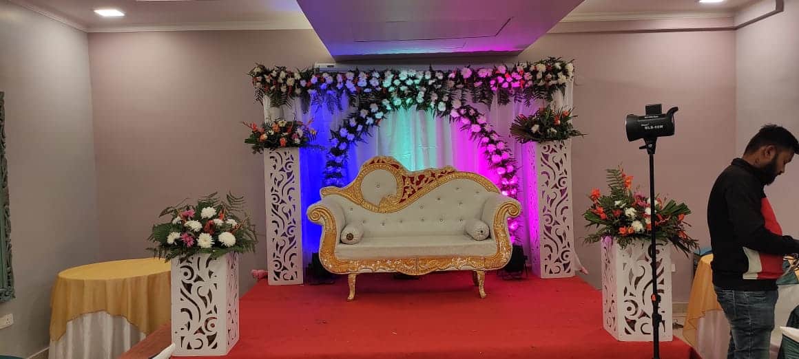 Outdoor Sitting Arrangement at Cymbal Banquet Hall