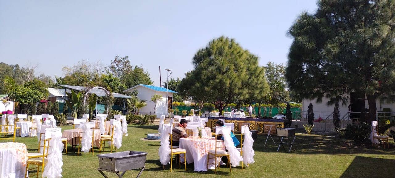 Outdoor Sitting Arrangement at Gautam Farm