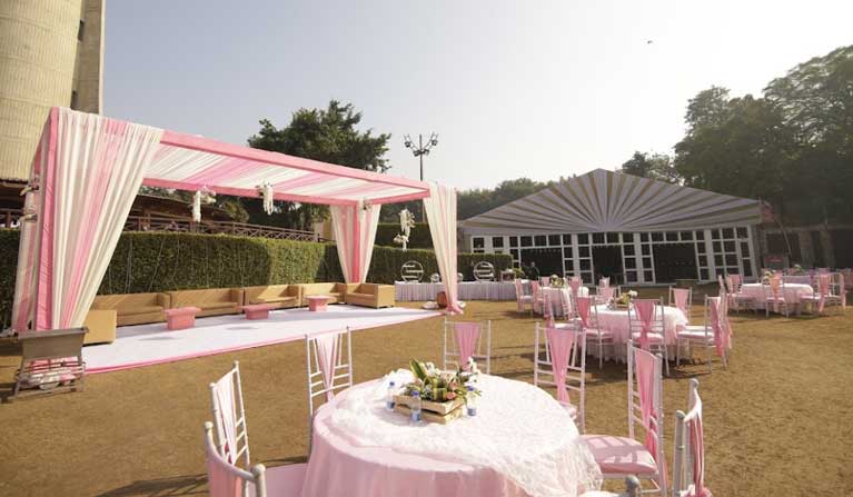 Outdoor Sitting Arrangement at Stardom Hotel And Banquets