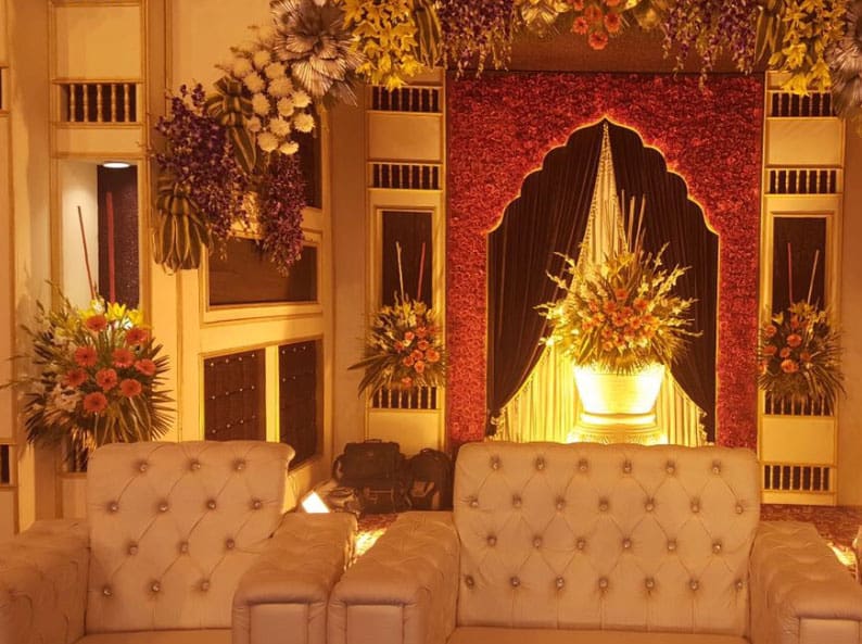 Seating Area of Golden Pandal