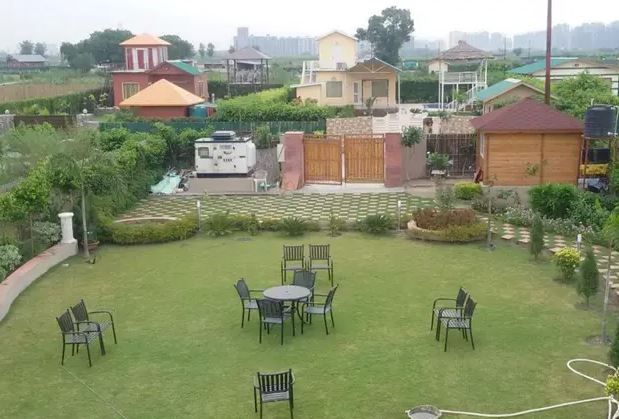 Seating Area of Green Beauty Farm