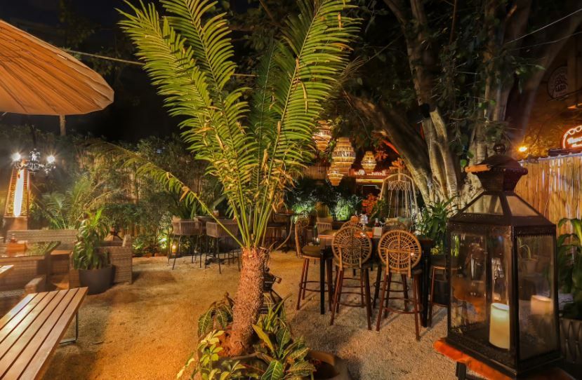 Seating Area of Mamas Buoi Courtyard