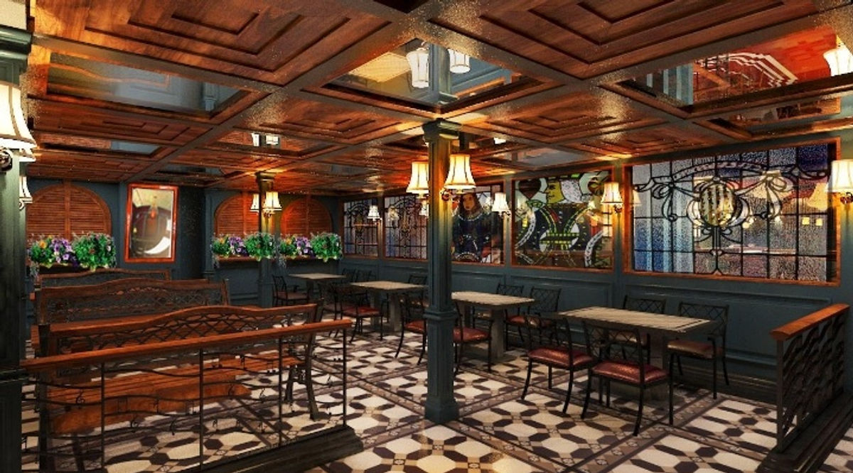 Terrace Area at La La Land Brew Pub