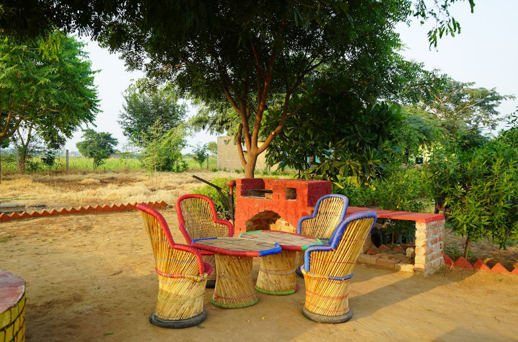 Terrace Area at Rupani Dhani farm