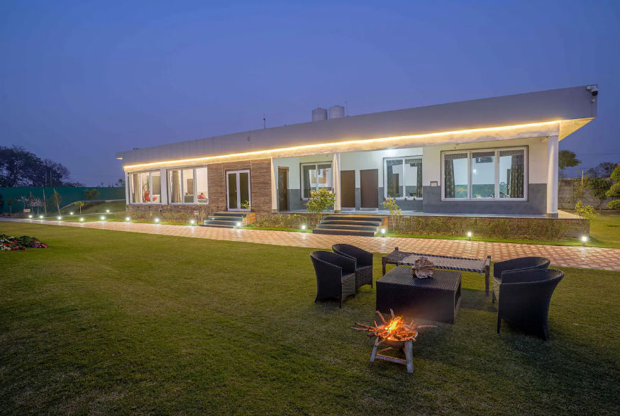 Terrace Area at Santushti Farm