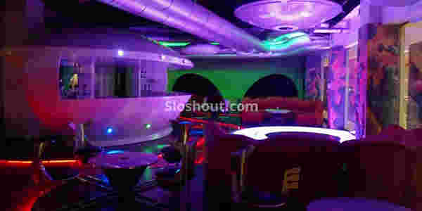 Interior of 9 mars lounge Indirapuram