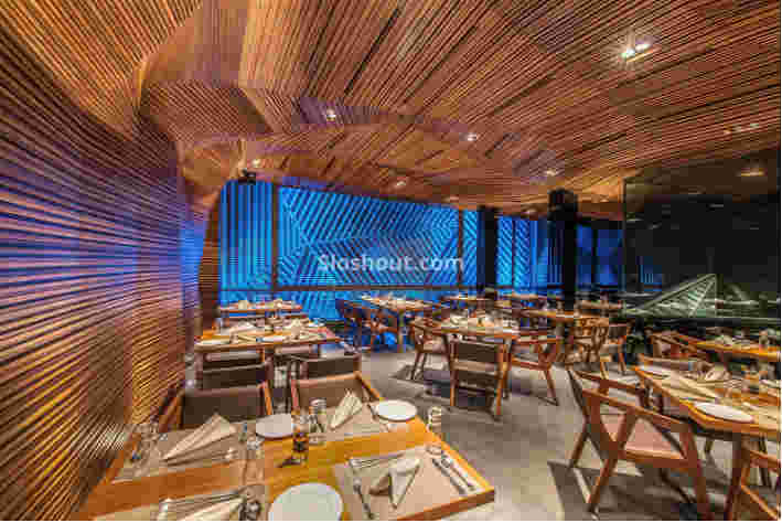 Interior of auriga restobar Mahalaxmi