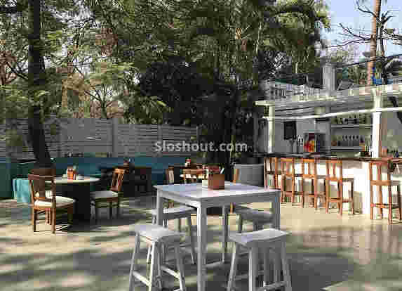 Interior of beetroot bistro Mundhwa
