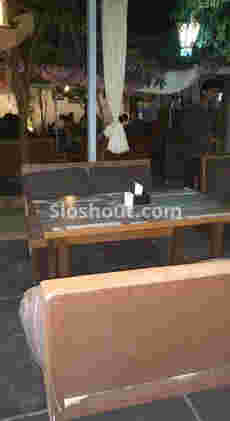 Interior of blue shack Mundhwa