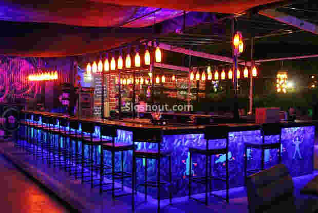 Interior of bottlerock restaurant and bar SusÂ PashanÂ Road,