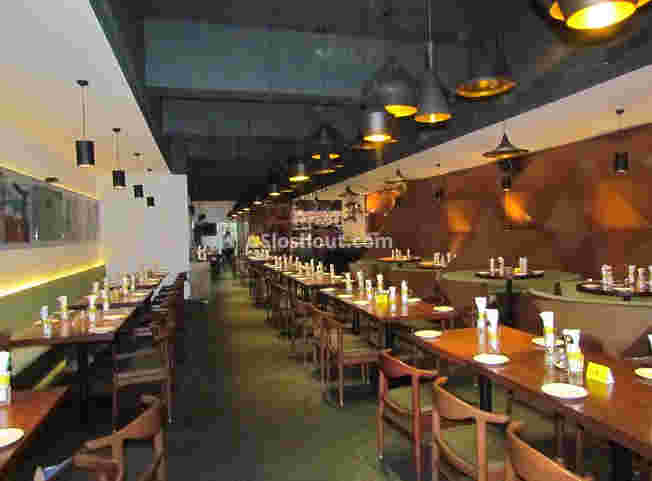 Interior of cafe mezzuna Elgin