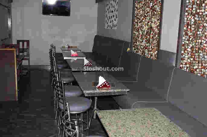 Interior of chikku bukku bar Vepery