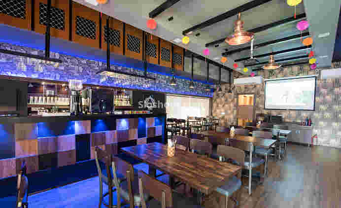 Interior of d.e.r resto bar and cafe CBD-Belapur