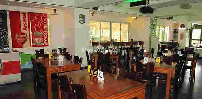 Interior of doffpub and lounge Indiranagar