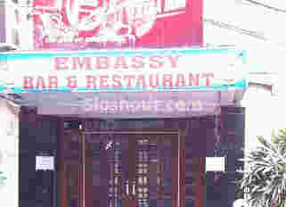 Interior of embassy bar and restaurant Chandni Chowk