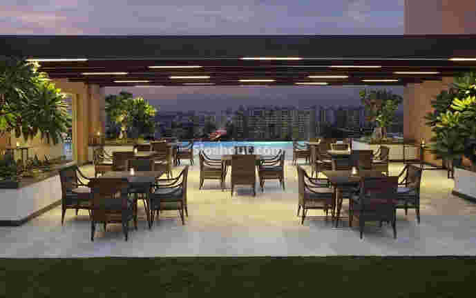 Interior of equinox bar - doubletree suites by hilton Sarjapur Road